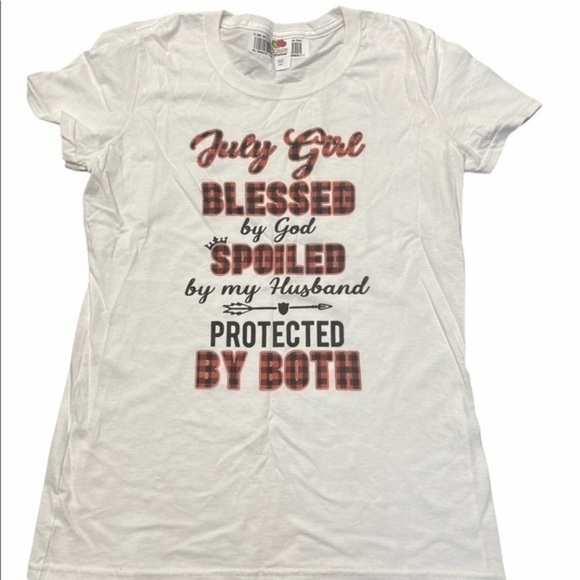 Women’s Size Small Graphic T-Shirt July T-Shirt - Picture 1 of 10